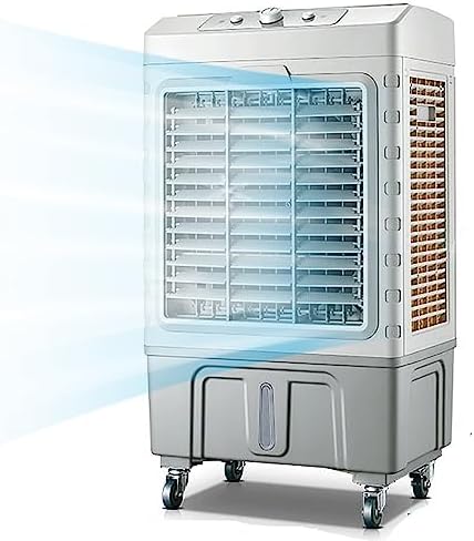 Portable Air Cooler, 3 In 1 Evaporative Air Conditioner with 80L Large Capacity Water Tank, Oscillating Louvres, Lightweight, Low Noise, 3 Wind Speeds for Outdoor Indoor Use (Size : 80L)