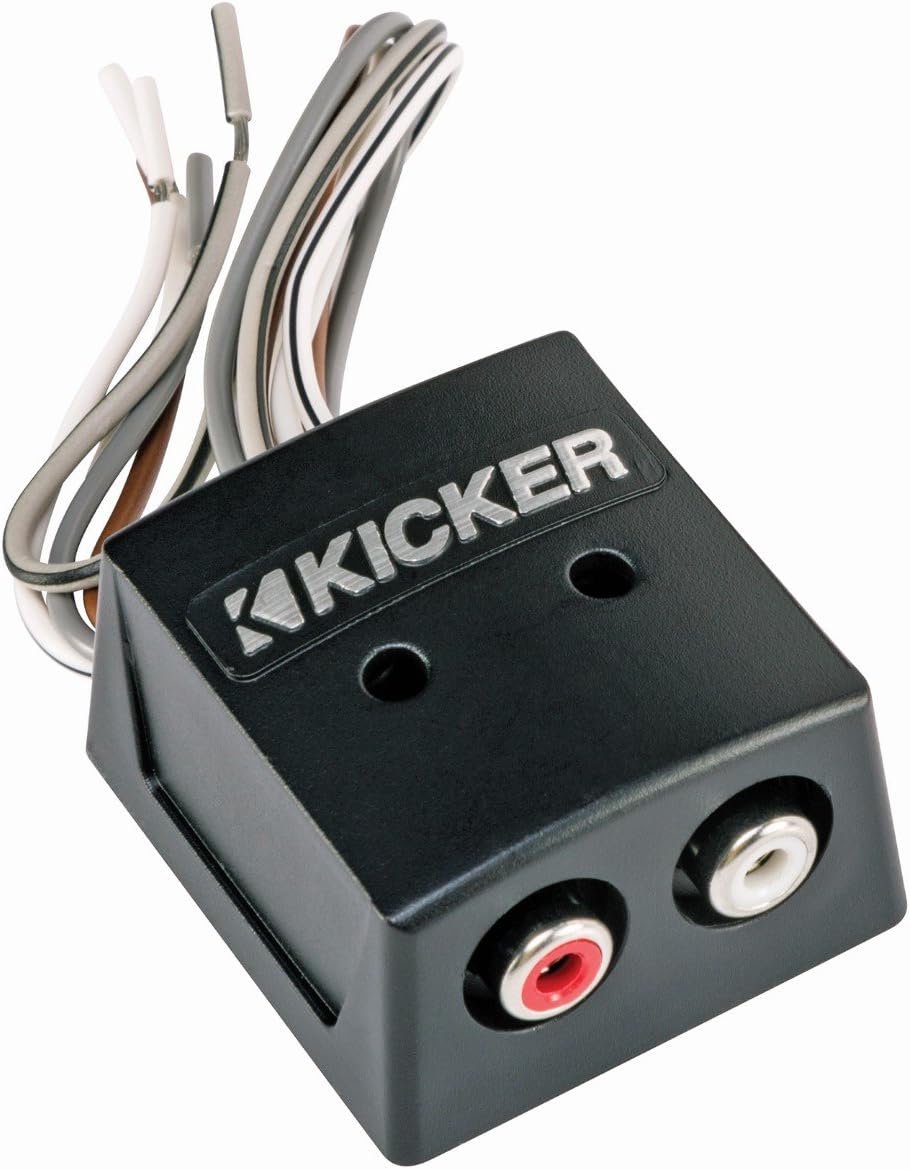 Kicker CK4 4-Gauge Amplifier Kit with KISLOC Line Output Converter for Factory Radio Integration