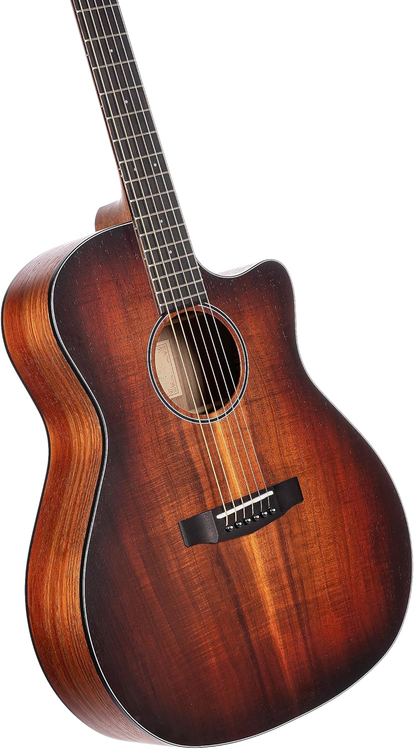 Cort Core Series GA Blackwood Acoustic-Electric Guitar, Open Pore Light Burst