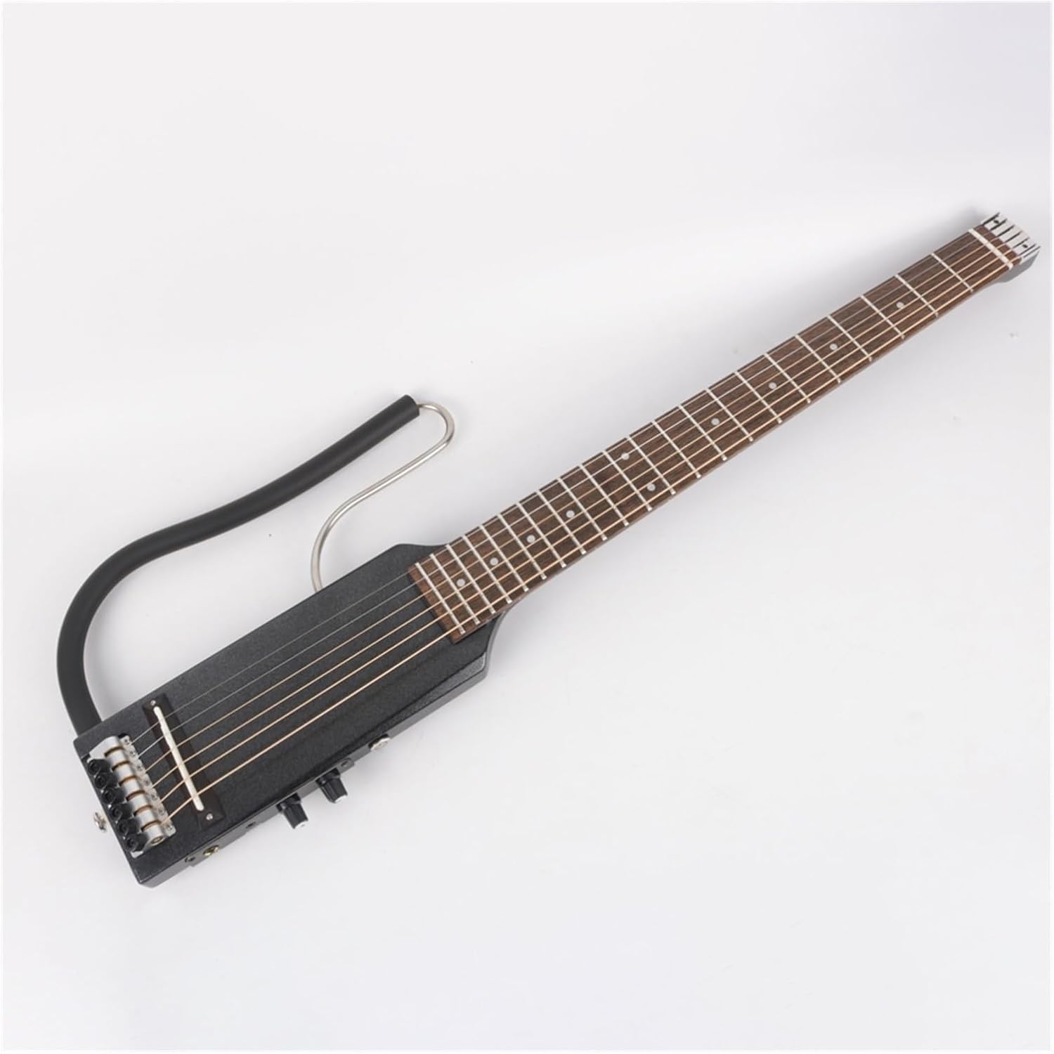 Full Scale Length Headless Silent Travel Electric Guitar Right/Left Hand Portable Foldable Guitar Professional Headless Guitar (Color : Left 01)