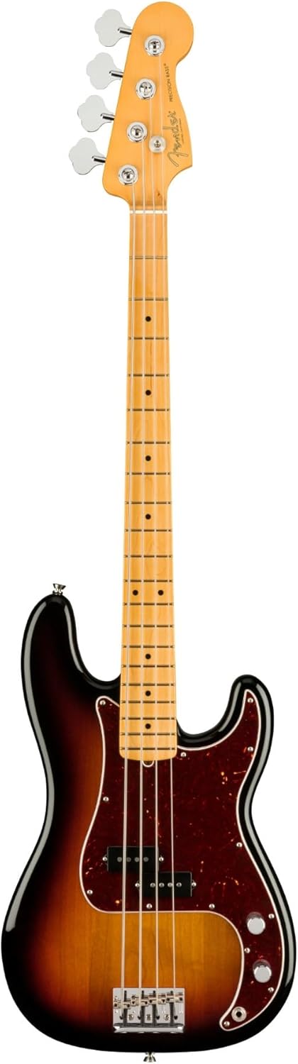 Fender American Professional II Precision Bass, 3-Color Sunburst, Maple Fingerboard