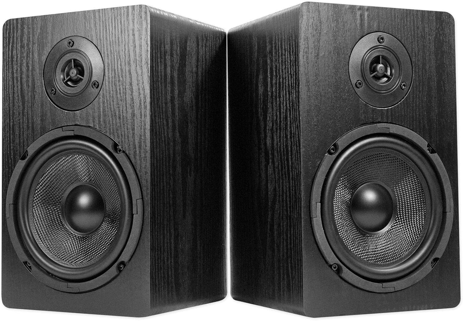 Rockville Pair RockShelf 68B V2 400W Black 6.5