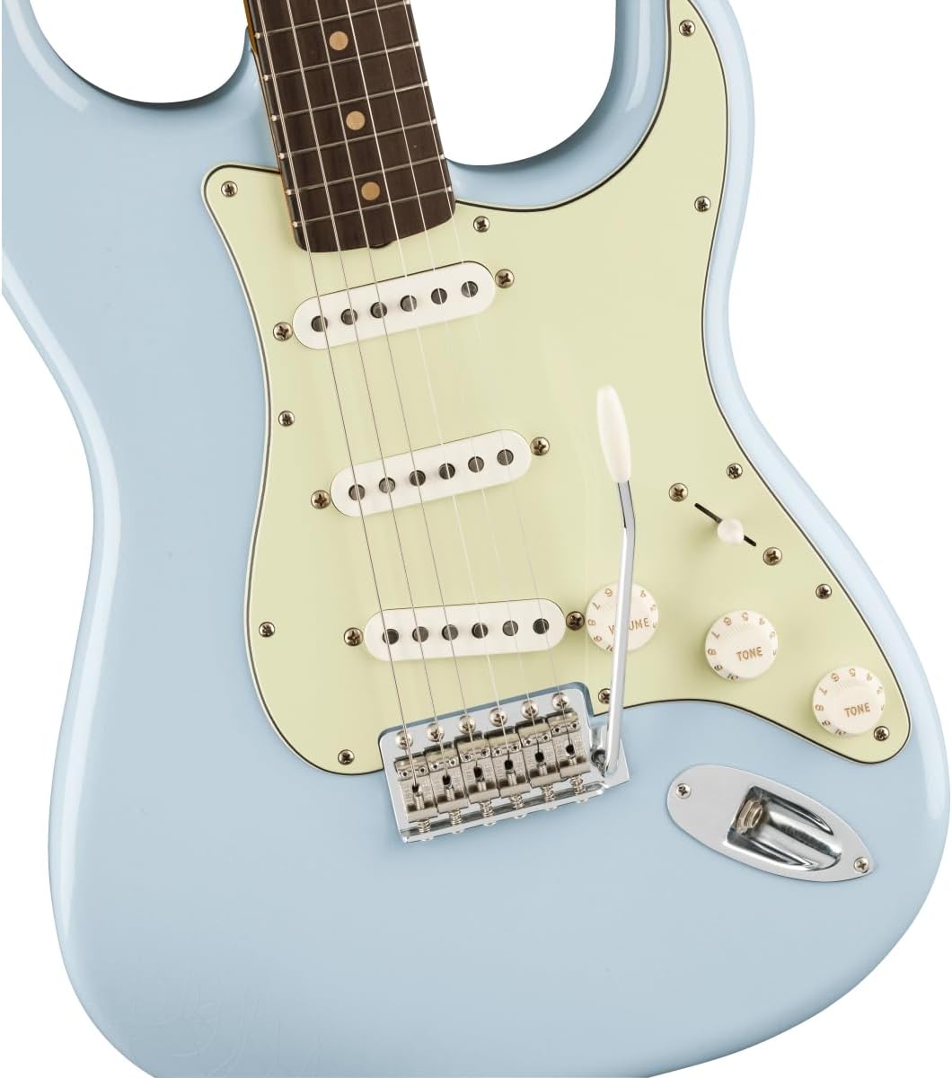 Fender Limited Vintera II Road Worn '60s Stratocaster Electric Guitar - Sonic Blue, Rosewood Fingerboard