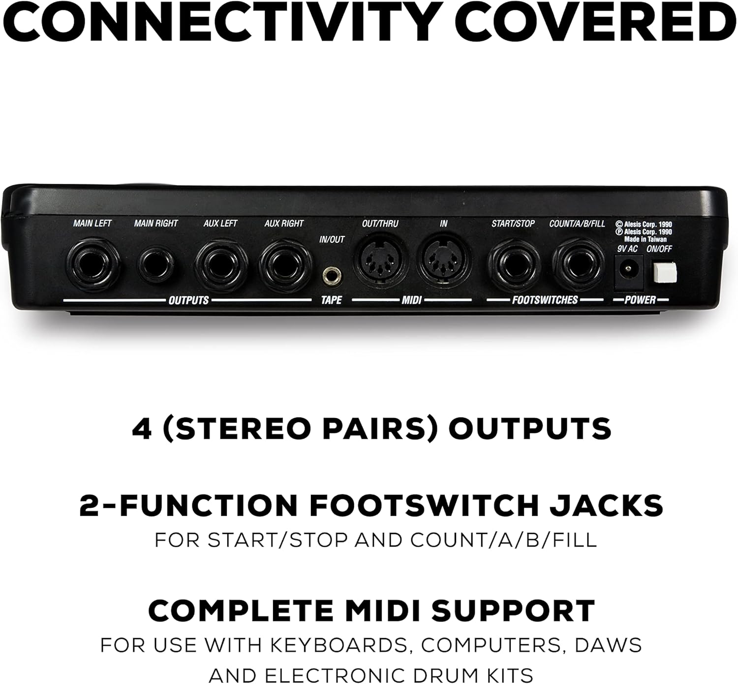 Alesis SR-16 - Studio-Grade Standalone Drum Machine With On-Board Sound Library, Performance Driven I/O and In-Built Effects