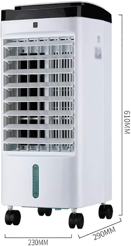 Portable Air Conditioner Fan Air Cooler, Portable Air Conditioner Evaporative With Remote Control Misting Humidifier Fan And Bladeless Noiseless Fan, For Office, Dorm, Room(Free Ice Tray)