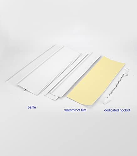 Air Conditioner Deflector For Ceiling Central Air Conditioning Prevent Air From Blowing Directly To People,Angle Adjustable Easy Installation Plastic Steel Material