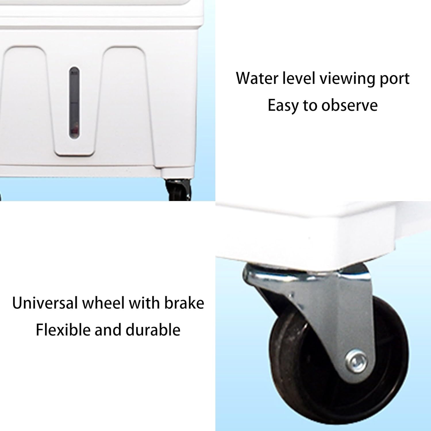 Portable Swamp Cooler, Evaporative Air Cooler with Water Tank and 3 Speed, Powerful Air Conditioner for Garage, Yard, Commercial Use