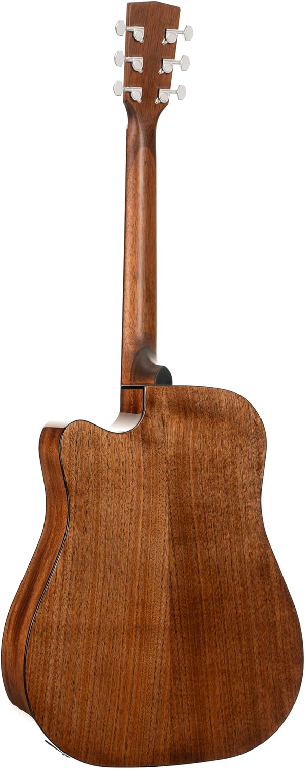 Cort EARTH60CENAT Earth 60 Dreadnought Solid Top Acoustic Electric Guitar, Natural Gloss