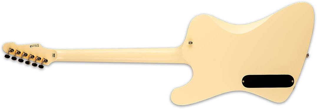 ESP Guitars 6 String Electric Guitar, Vintage White, Right (LPHOENIX1000VW)