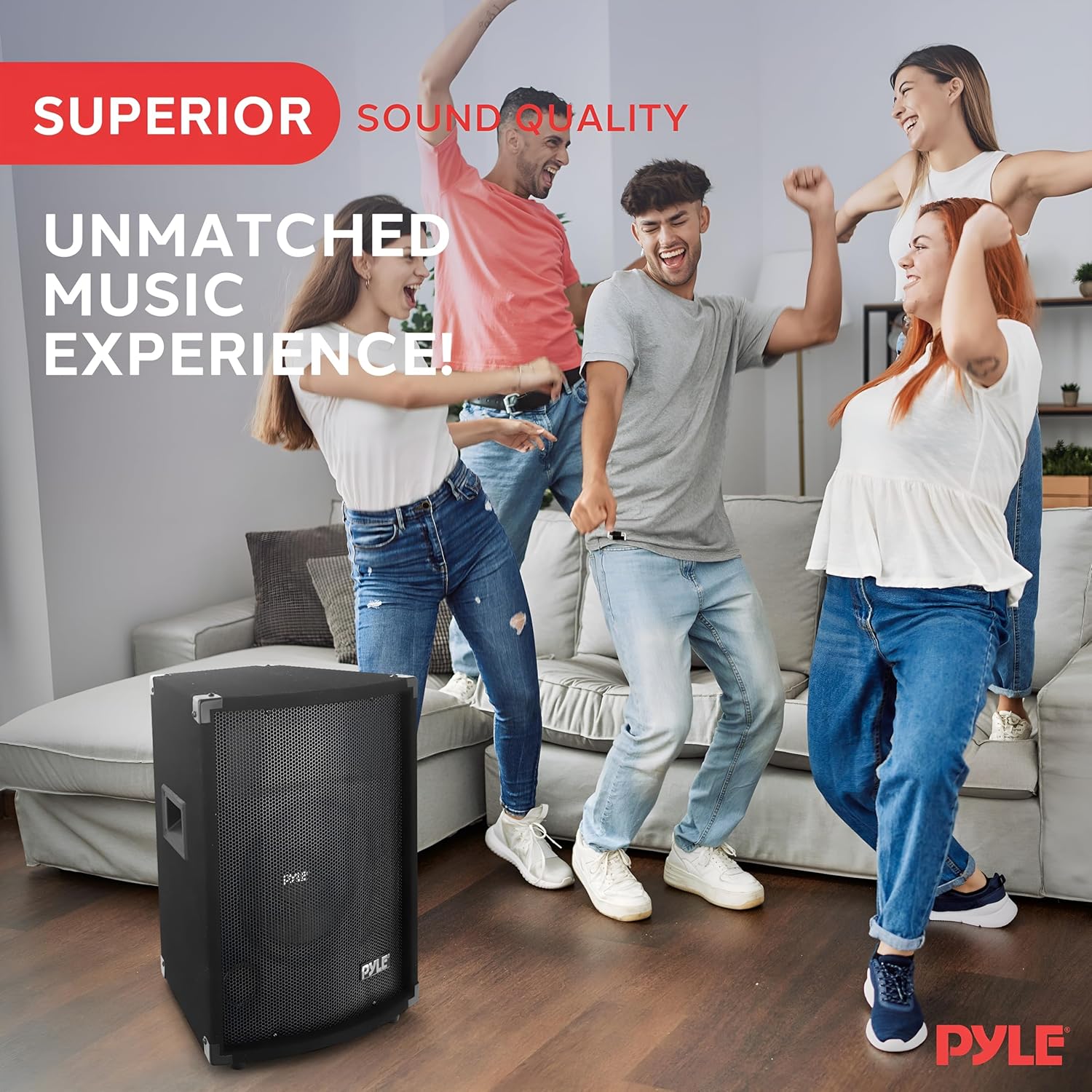 PylePro Passive Cabinet PA Speaker System - Durable 500 Watt Portable Outdoor Sound System w/ 10