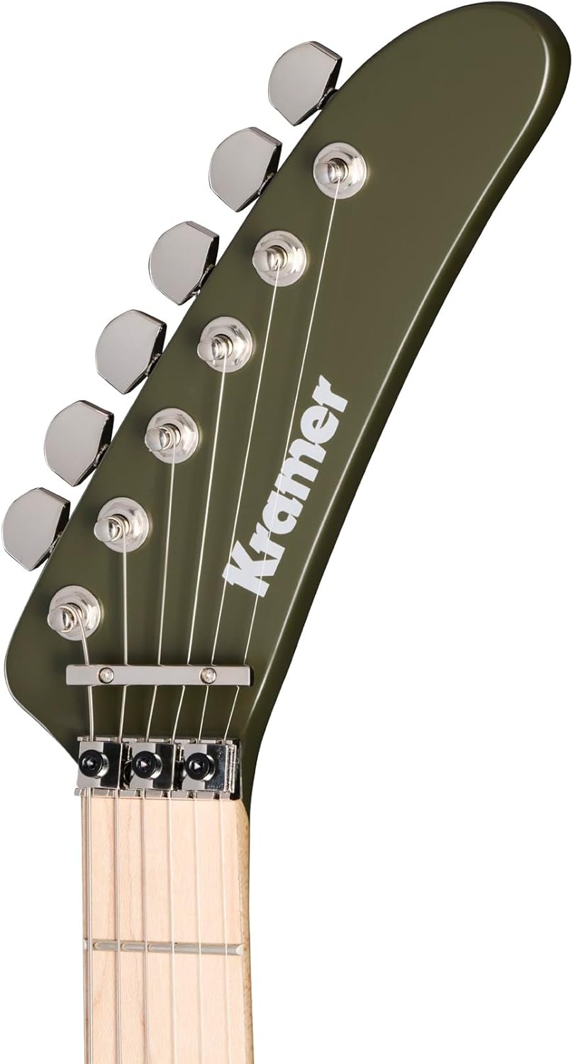 Kramer 84 HH Maple Neck Floyd Rose, Atlas Green with Bag