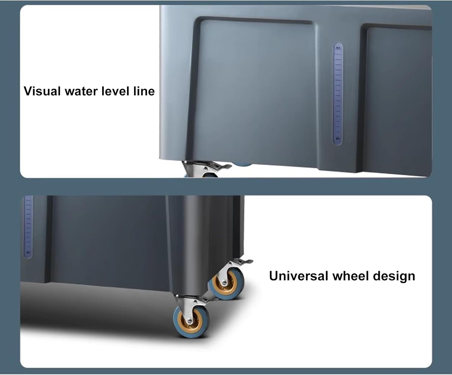 Swamp Cooler Air Conditioner, Industry Portable Evaporative Air Cooler, 120°Oscillation Air Cooler, 3 Wind Speeds, 120L Large Water Tank for Outdoor Indoor Use