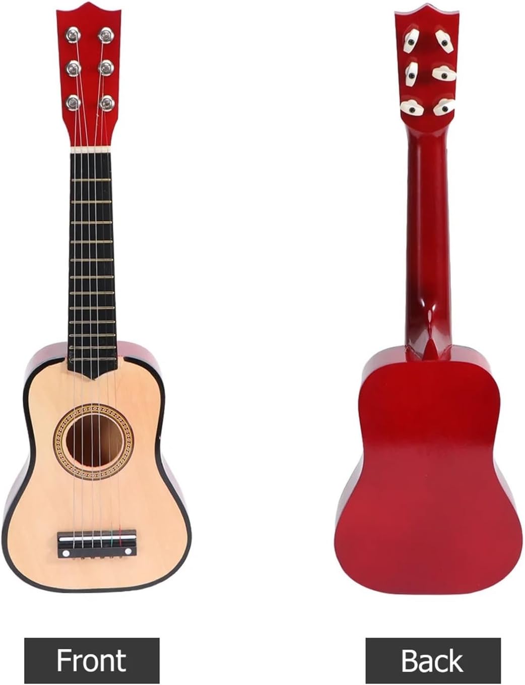21inch 6 String Guitar Wooden Guitar Junior Guitar Starter with Pick and Guitar Strings for Beginners Learning