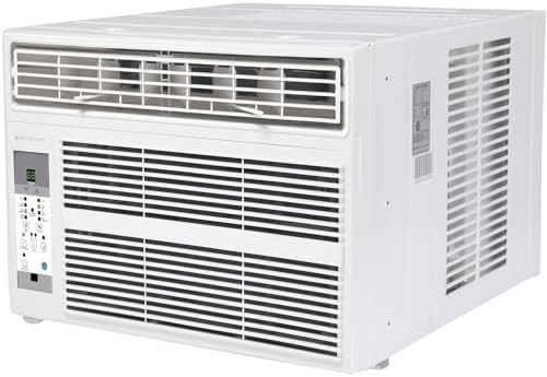 Arctic Wind 8,000 BTU 115V Window Air Conditioner and Dehumidifier with Remote Control, Window AC Unit for Apartment, Bedroom, Medium Rooms up to 350 Square Feet in White