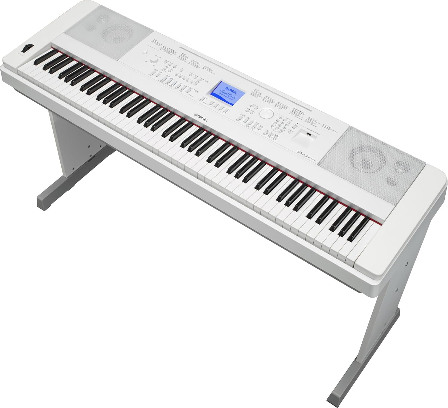 Yamaha DGX660WH 88-Key Weighted Digital Piano with Furniture Stand, White