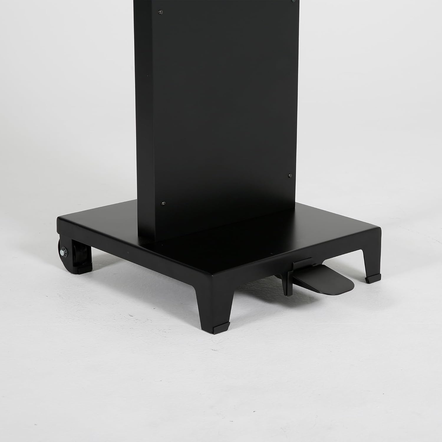 M&T Displays Handsfree Touchless Foot Operated Refillable Hand Sanitizer Dispenser Station 1000 mL. (33.8 oz.) for Liquid/Lotion Soap or Sanitizing Products Floor Standing (Black)