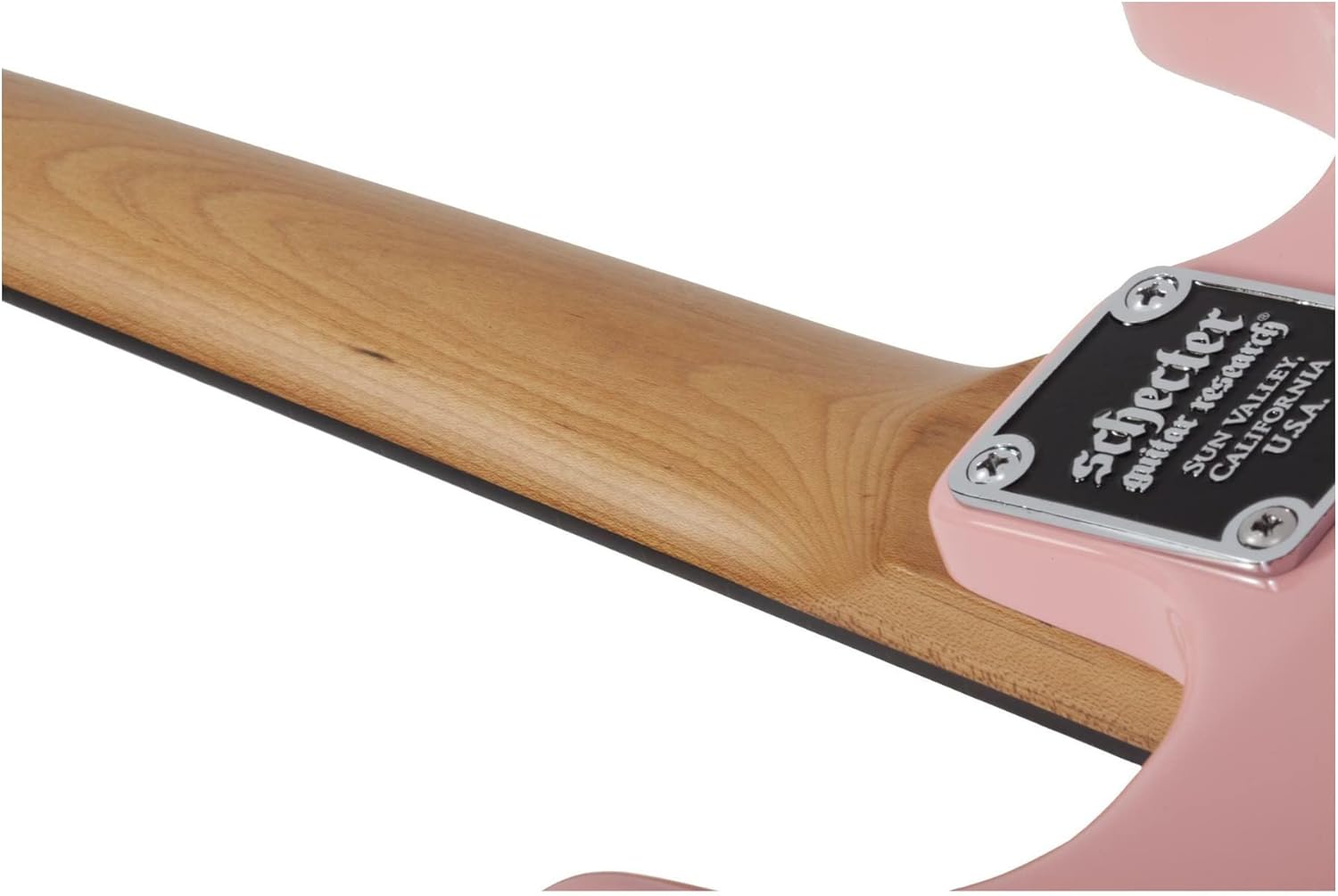 Schecter Nick Johnston Traditional Electric Guitar in Atomic Coral Bundle with Hard Shell Protective Case (2 Items)