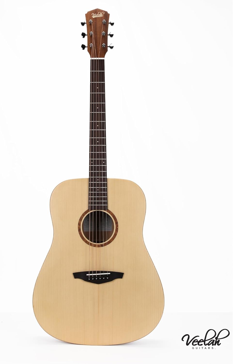 V1-D Acoustic Guitar Solid Top Dreadnaught Acoustic Guitar Mahogany Back and Sides with Gig Bag