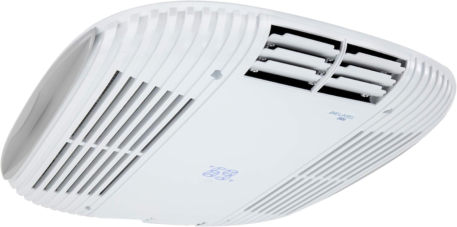 RecPro RV Air Conditioner Low Profile 9.5K Non-Ducted | Optional Heat Pump | Quiet AC | Cooling Only | RV AC Unit | Camper Air Conditioner (Include Heat Pump, Black)