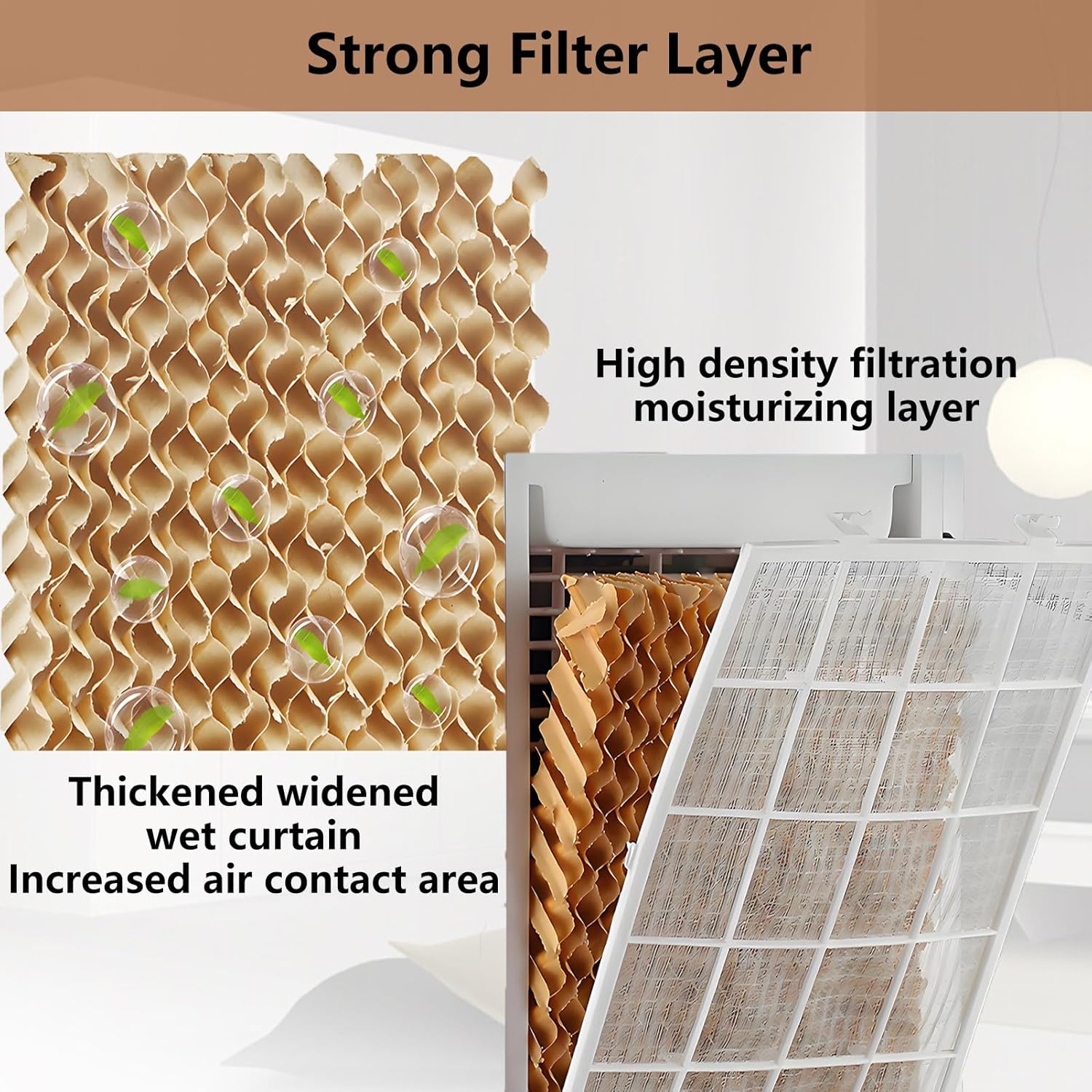 4-in-1 Portable Air Conditioners Personal Air Cooler Humidifier Cooling Fan Negative Ion Filter with Timer Remote Touch Screen Ac Unit Mini Fan 3-Speed and 4 Ice Packs 12VHomeCar