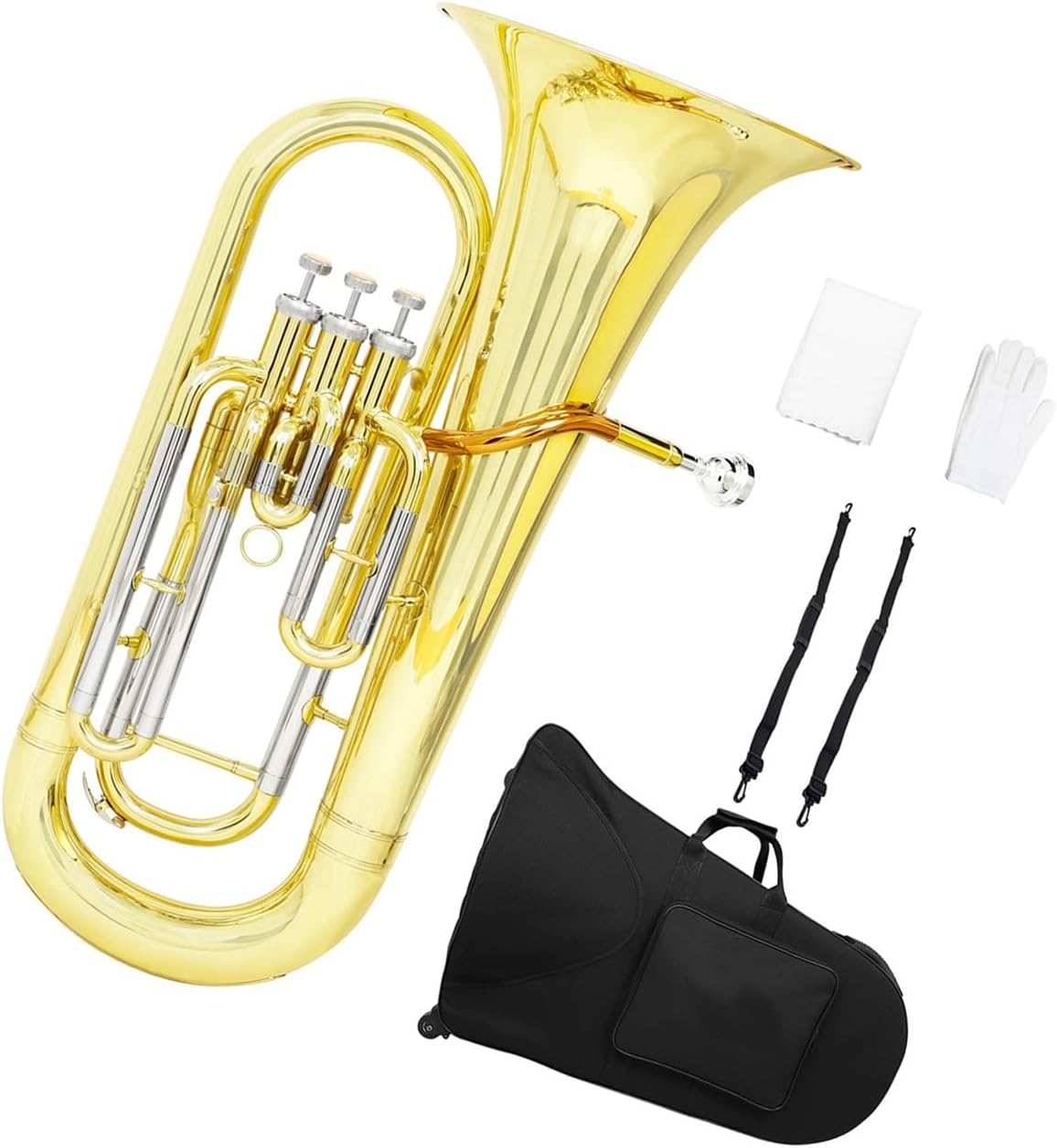 Euphonium Bb Brass Professional Performance B Flat Instrument Euphonium All-brass Instrument(1)