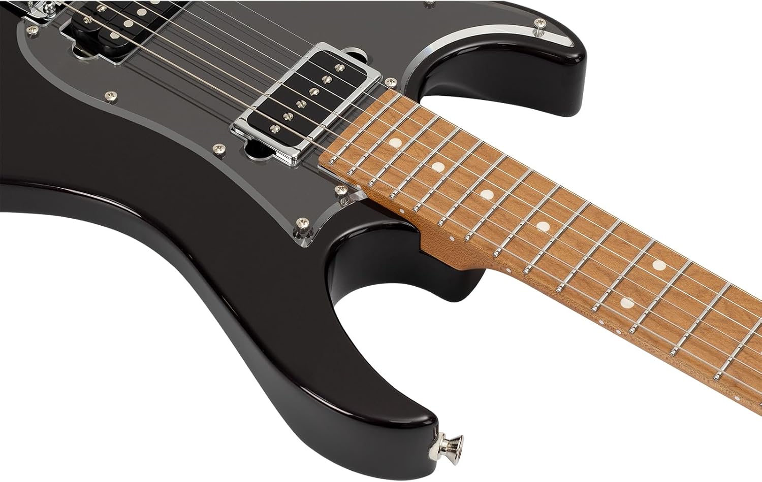 Vola Electric Guitar OZ MRM J1 LH Malbec Black Metallic Gloss Handmade in Japan MIJ Roasted Maple Neck Stainless Steel Frets Gotoh Bridge Gotoh Locking Tuner Signature model 6 Strings Modern C Neck