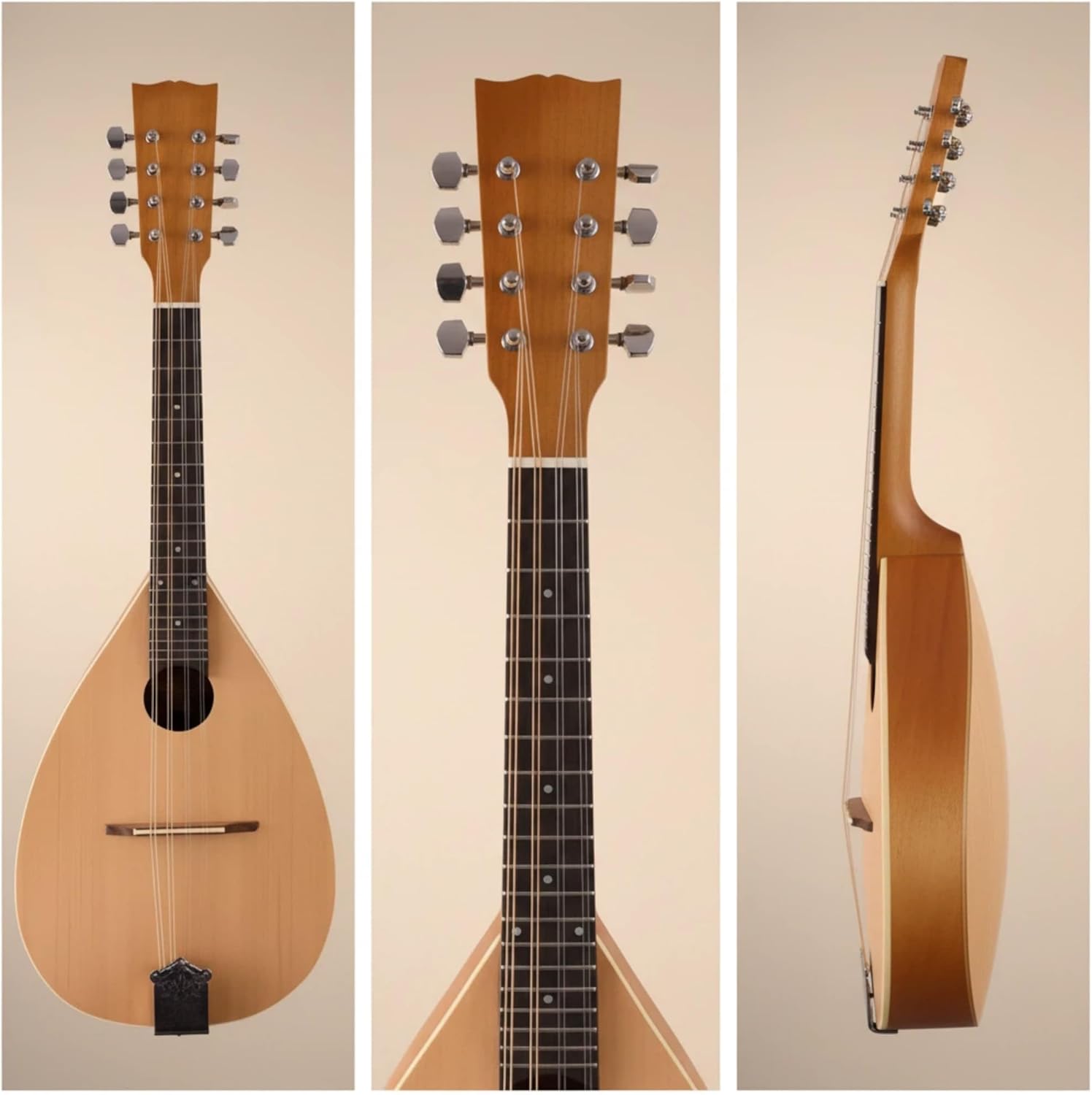 Mandolin Guitar For, F-Style Solid Wood Acoustic Mandolin Instrument With Bag, Tuner & Strap For Beginners & Professionals