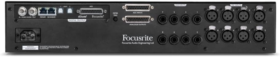 Focusrite ISA ADN8 Eight-Channel Precision Analog-to-Digital Card with Dante Connectivity