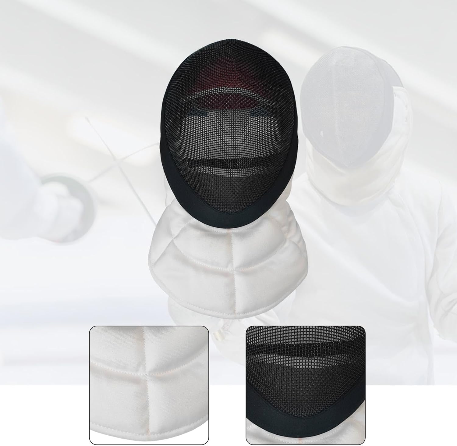 DYNWAVE Fencing Face Guard, Stabproof, Comfortable for Sparring Breathable Professional Sports Accessories, Coach Fencing Helmet