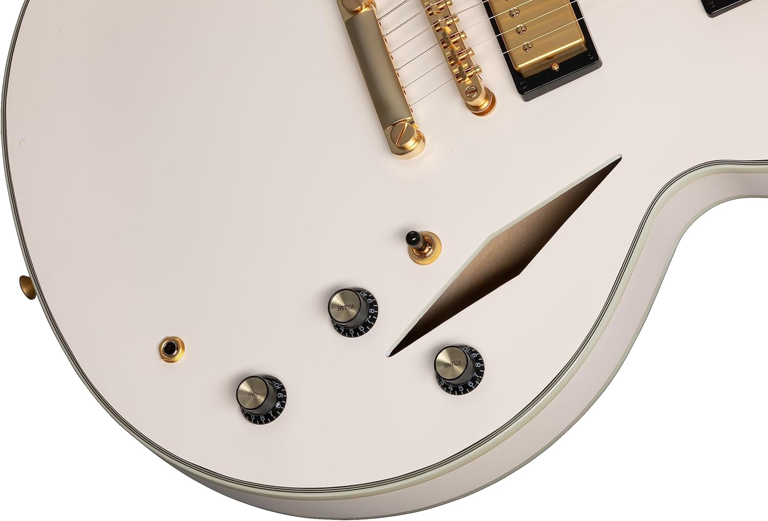 Epiphone Emily Wolfe White Wolfe Sheraton, Aged Bone White with Case