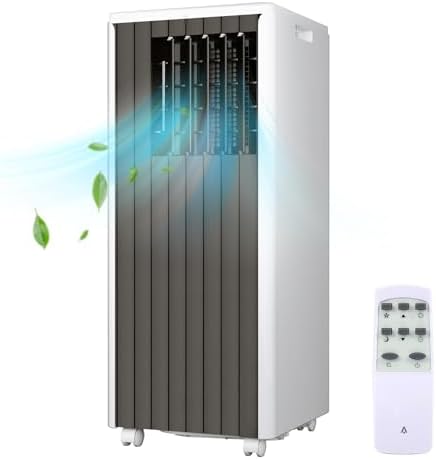 Ultra-Quiet 3-in-1 Air Conditioner with Dehumidifier & Fan for Room Cooling Up to 350 Sq.Ft, Energy Efficient with Remote Control