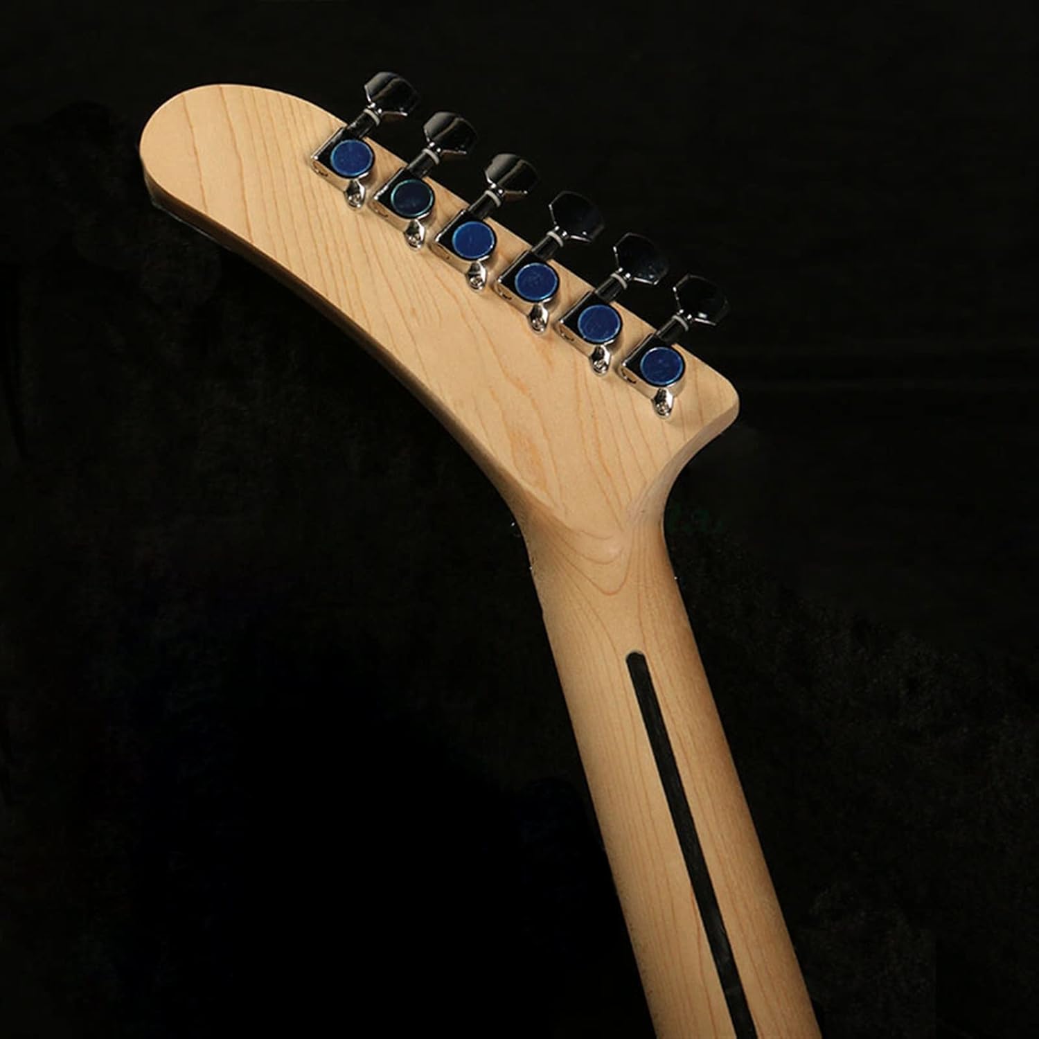 TSTS Unfinished Electric Guitar DIY Kits Maple Neck Fingerboard Build Your Own Electric Guitar Unfinished Electric Guitar Kit