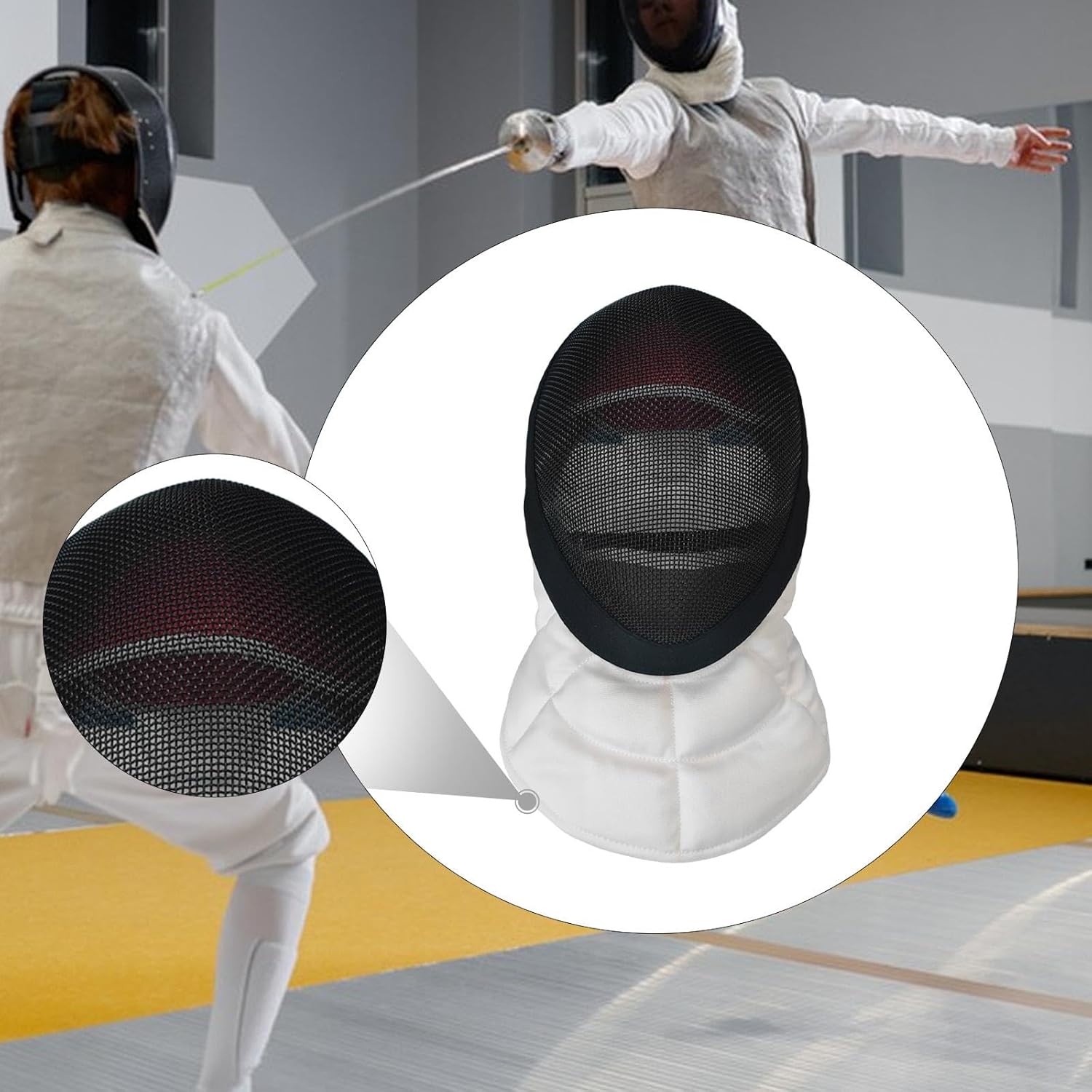 Colaxi Fencing Face Guard Breathable Stabproof for Sparring Kendo Sports Accessories, Fencing Epee