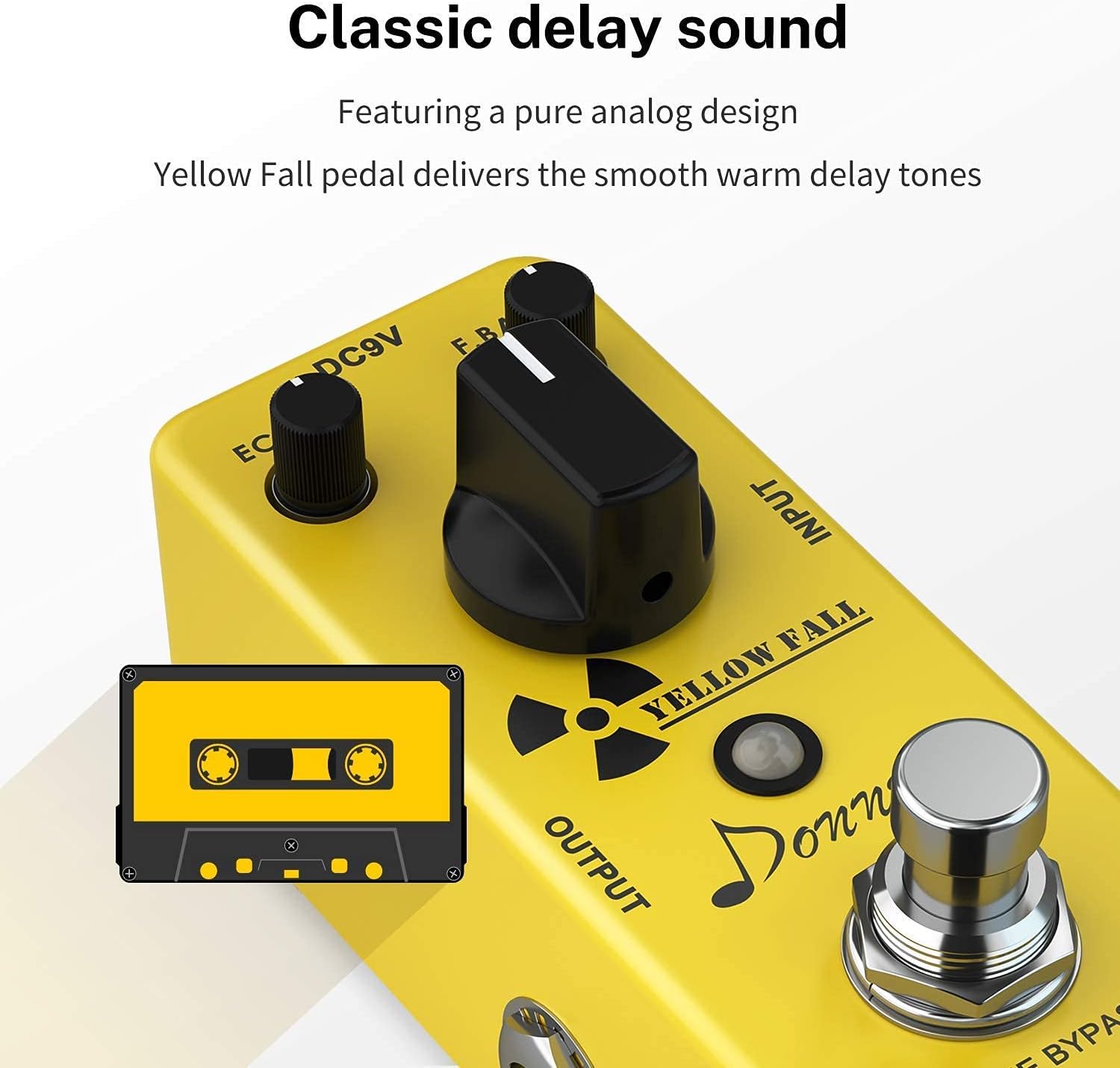 Donner Delay and Distortion Pedals for Electric Guitar