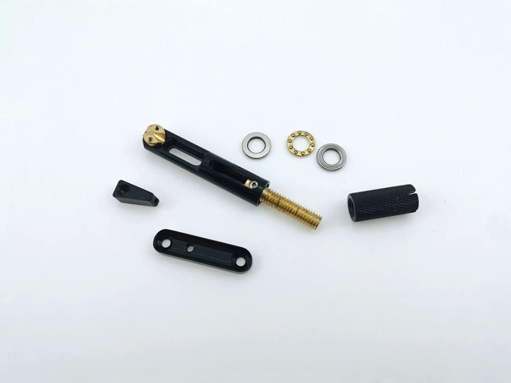 Electric Guitar Bridge Single Headless Guitar Bridge Fanned Fret, Single Fixed Brass Fan Bridges for 6,7,8,9 String Electric Guitar Guitar Accessories, Black (6 Strings)