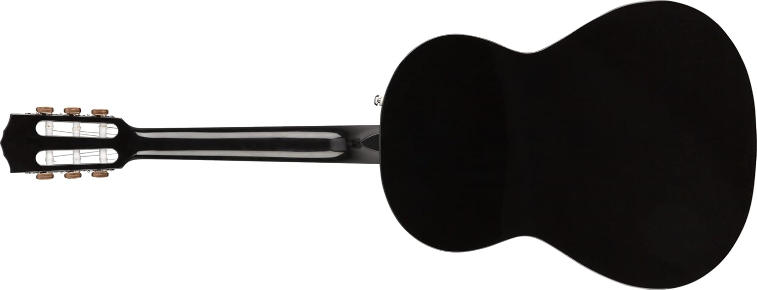 Fender CN-60S Concert Nylon String Acoustic Guitar, Black