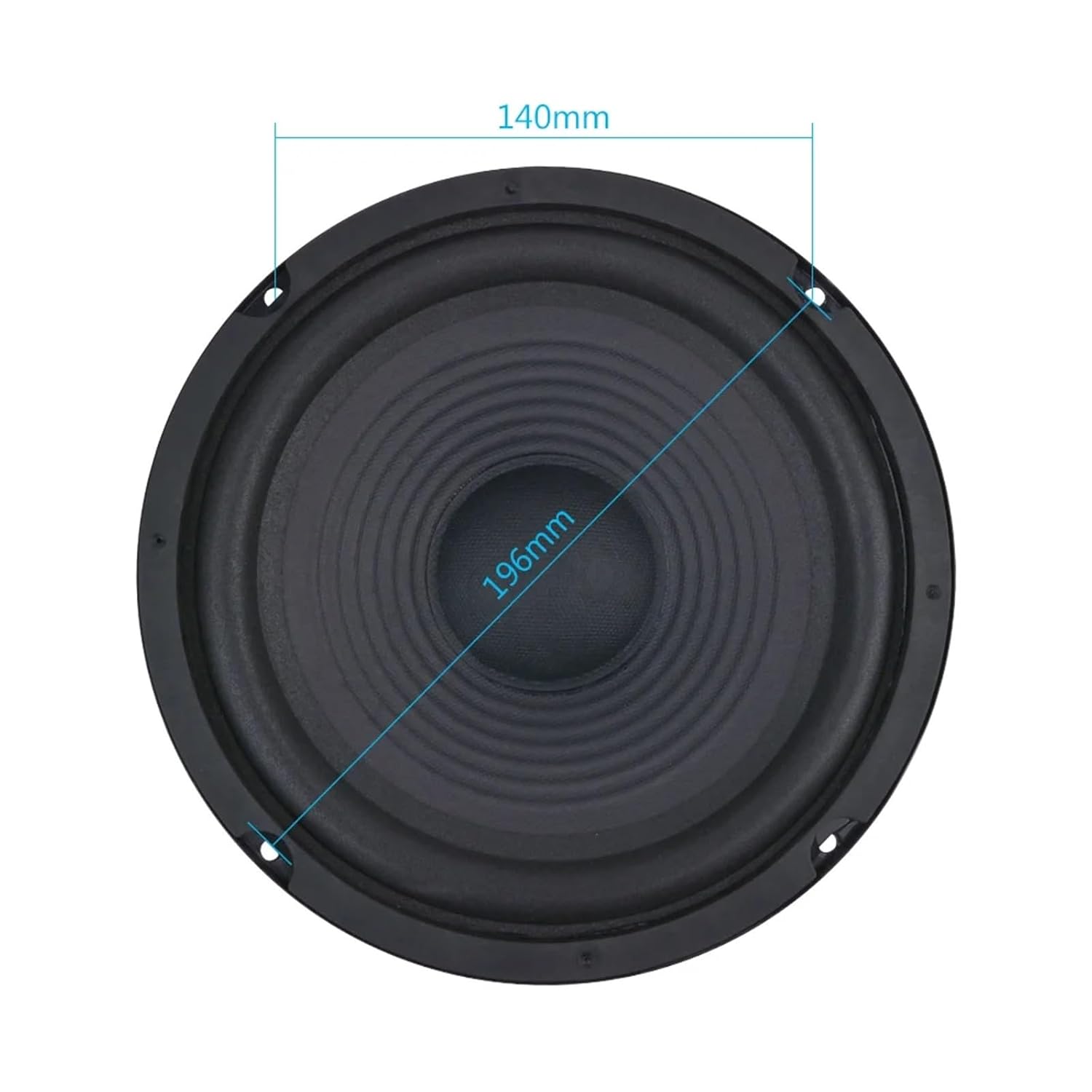 1Pcs 8 Inch Midrange Bass Speaker 8 Ohm 200W 35 Core 100 Magnetic Audio Sound Speaker Woofer Loudspeaker Amplifier Home
