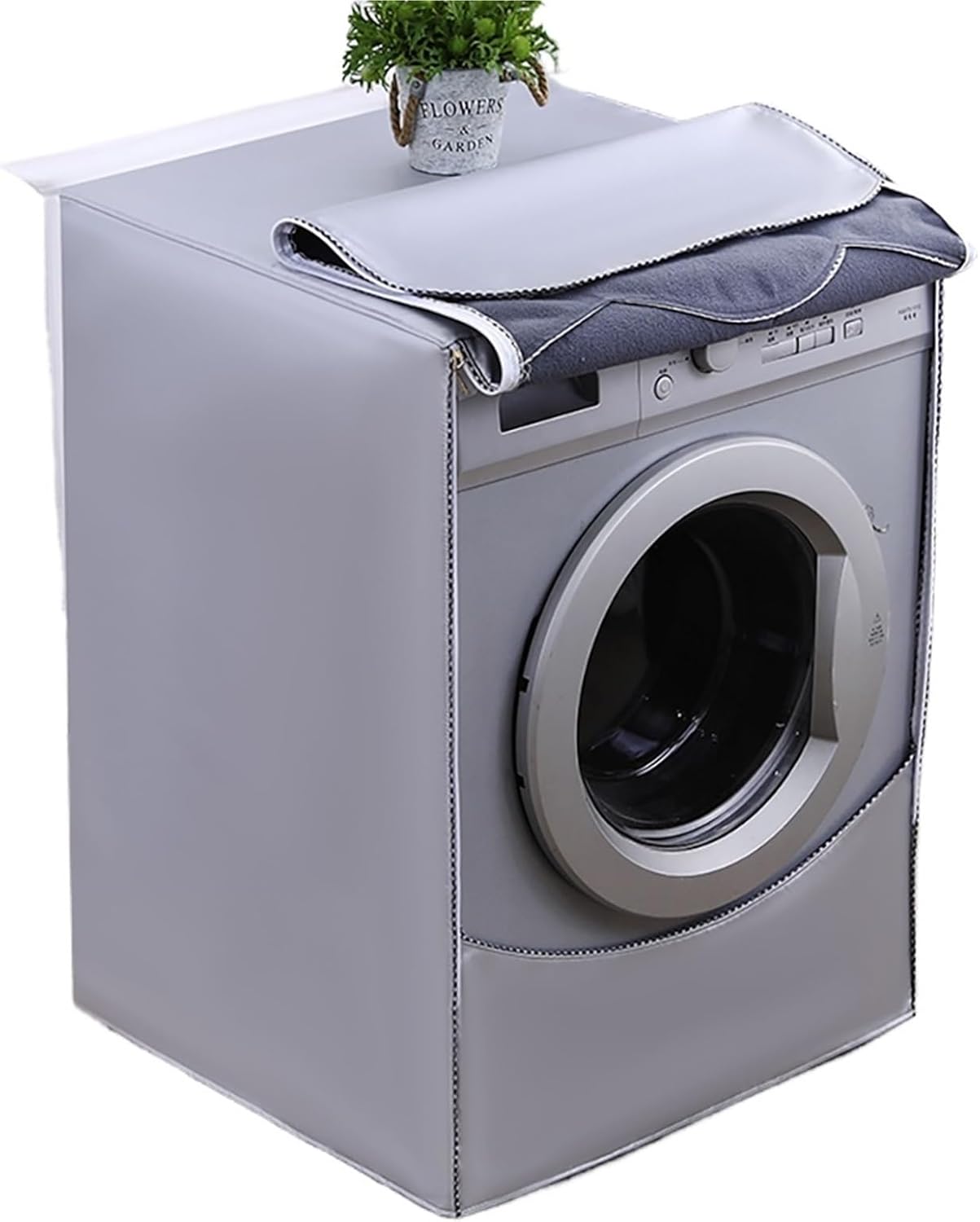 Washer Cover Thickening Drum Washing Machine and DryerCover Waterproof, Sunproof, Dustproof Protective Cover(Color 2,60x60x5cm)