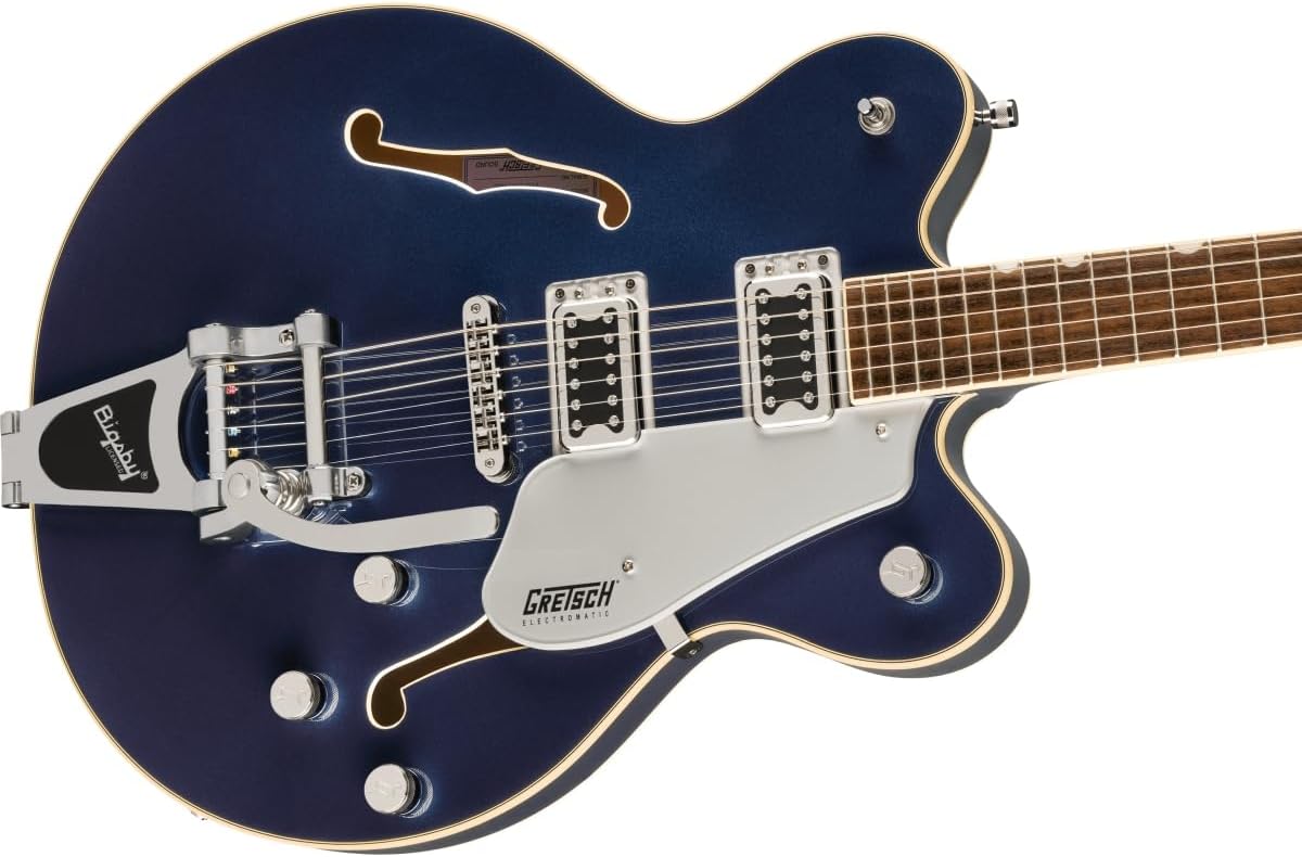 Gretsch G5622T Electromatic Center Block Double-Cut 6-String Right-Handed Electric Guitar with Bigsby Tailpiece (Midnight Sapphire)