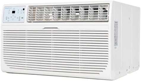 Keystone 10,000 BTU 230V Wall Mounted Air Conditioner with Supplemental Heat and Dehumidifier Function, Quiet Wall AC with Remote Control for Small and Medium Sized Rooms up to 450 Sq.Ft.