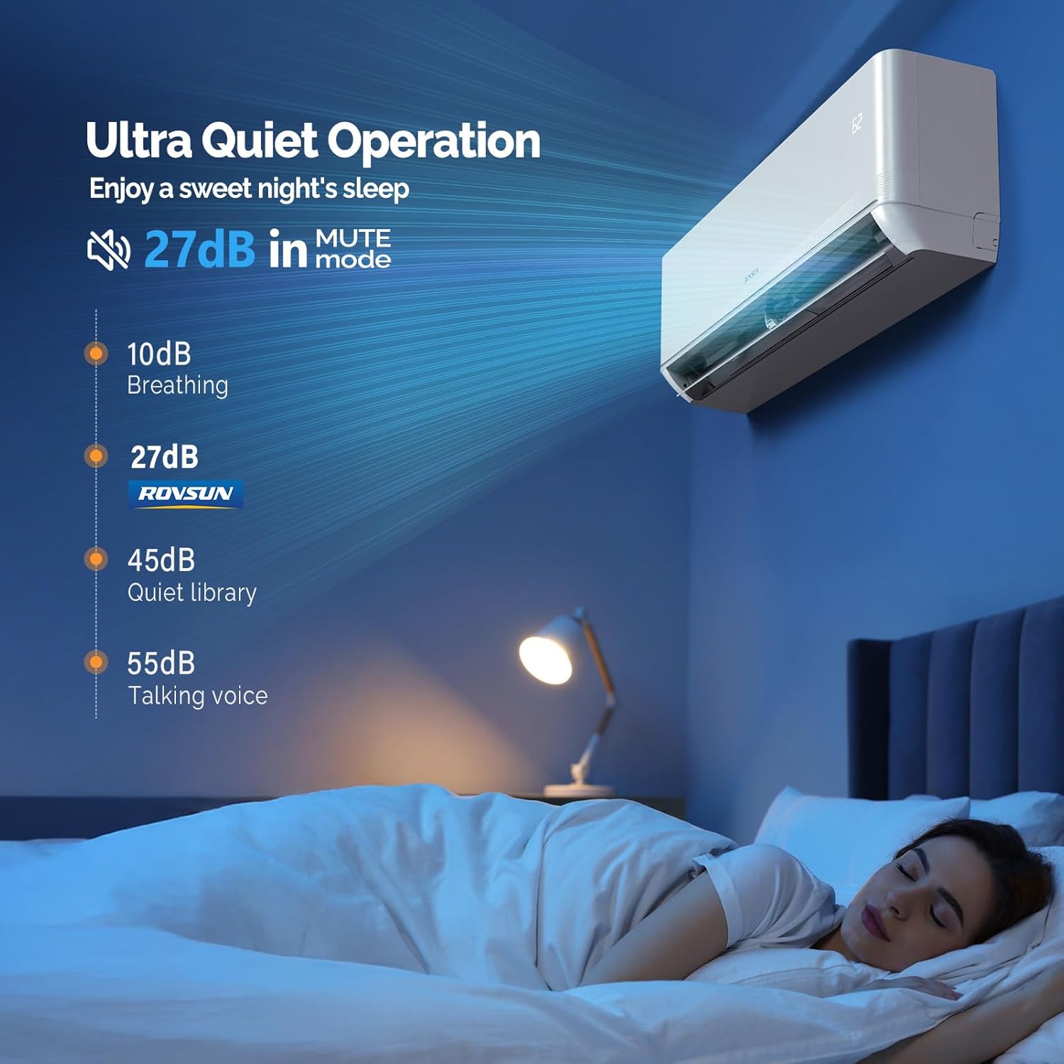 ROVSUN 12,000 BTU Smart WIFI Mini Split AC/Heating System with Inverter & APP Control, 23 SEER2 Ductless Split Air Conditioner with Pre-Charged Condenser, Heat Pump & Installation Kit, 230V