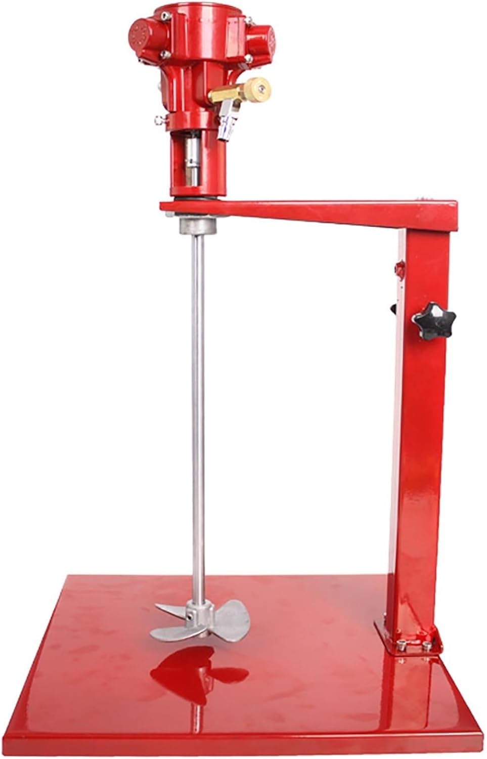5 Gallon Pneumatic Paint Mixer Stirrer, Paint Stirring Machine with Stand, Desktop Air Agitator, 2600r/min, for Mixing Plaster/Paint/Mortar/Glue