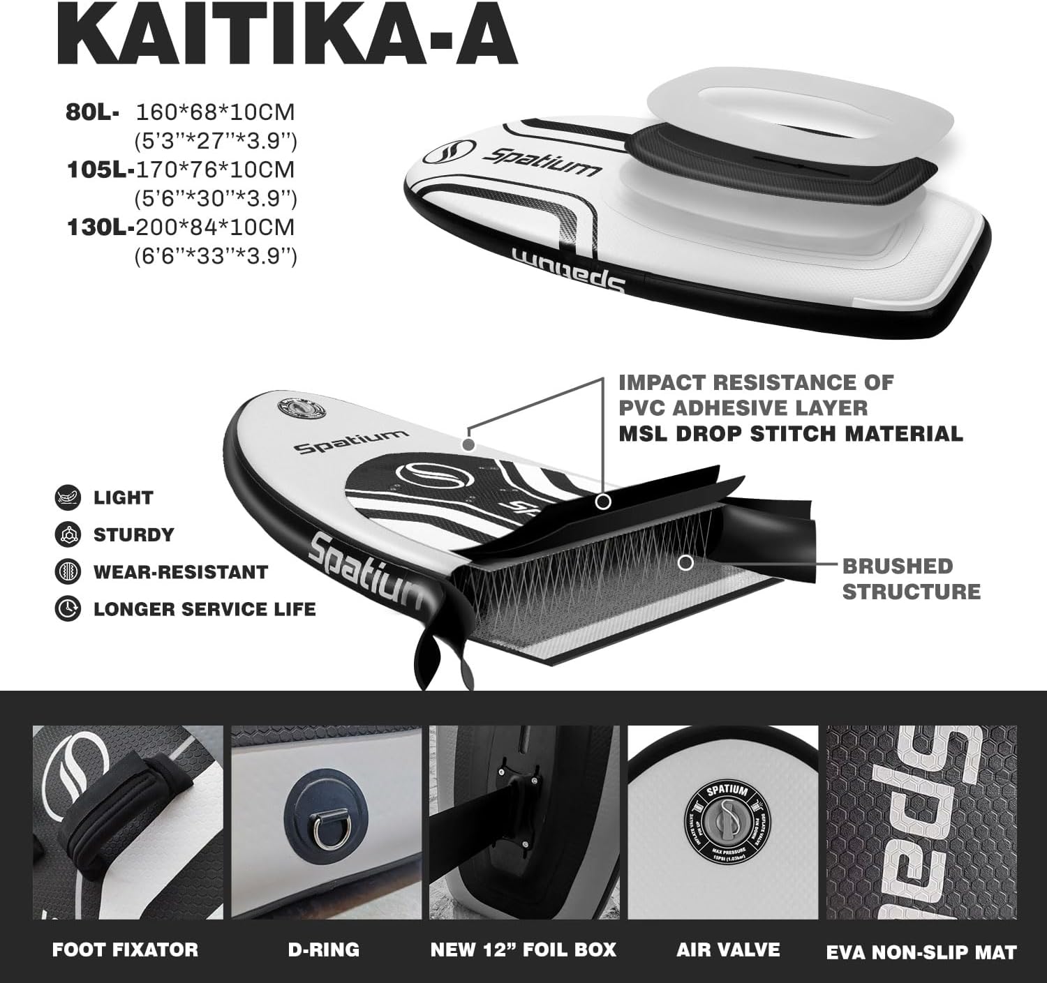 Inflatable Hydrofoil Board Foiling for Surfing with Hydrofoil Surfing Board