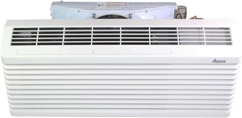 9000 BTU PTAC Heat Pump Wall Air Conditioner with 3.5 kW Heater with, 58 inches power cord 20 amp plug. (NEMA 6-20P configuration) in Quiet White.
