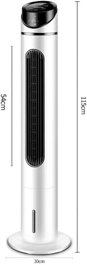 NBgy Tower Type Air Cooler, Remote Control Type Air Cooler, Silent Air Conditioner, Air Purification, Suitable for Living Room Bedroom Kitchen, Etc, White, 115x30cm