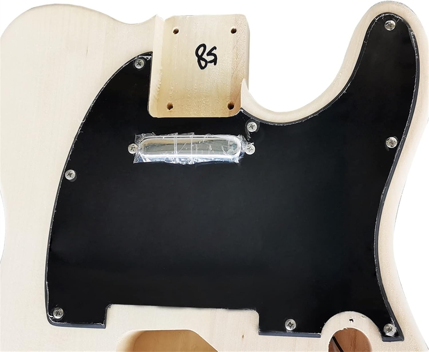 39 Inches Full Set DIY Electric Guitar Kit Basswood Body Maple Neck Unfinished All Hardware Unfinished Guitar Set (Color : 02)