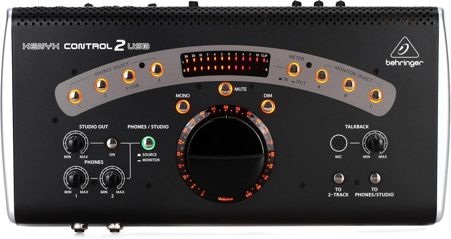 Behringer XENYX CONTROL2USB High-End Studio Control and Communication Center with VCA Control and USB Audio Interface