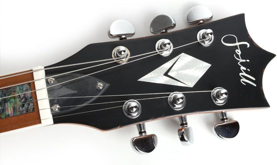 Fojill Light Relic Solid Body Full Size 39 Inch LP Electric Guitar Roasted Canadian Maple Neck Rosewood Fretboard Mahogany Body Stainless Frets