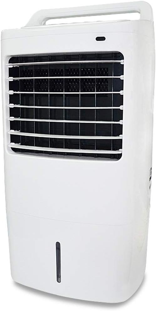 Cooling Fans Portable Evaporative Air Cooler with Fan & Humidifier 3 Speed 3 Modes Bladeless Quiet Electric Fan WRemote Control for Indoor Home Office Dorms 55W 3 Speed Setting, White