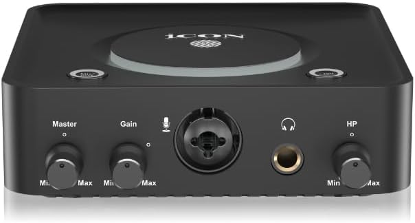 Arturia MiniLab 3 Mini Hybrid Keyboard Controller Bundle with iCON Pro Audio USolo Recording Interface, USB Cable & Liquid Audio Polishing Cloth - 25 Key Midi Controller, Recording Studio Equipment